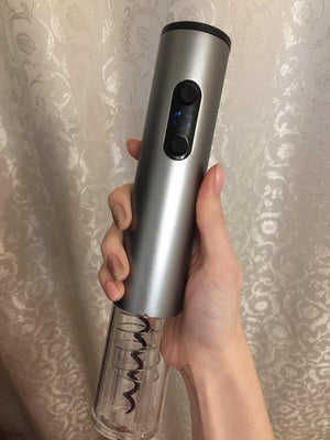 Planet Gates Dry Battery Electric Wine Opener Automatic Bottle Opener Corkscrew Professional Red Wine Opener Foil Cutter Set for Kitchen Tool