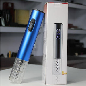 Planet Gates Dry Battery Electric Wine Opener Automatic Bottle Opener Corkscrew Professional Red Wine Opener Foil Cutter Set for Kitchen Tool