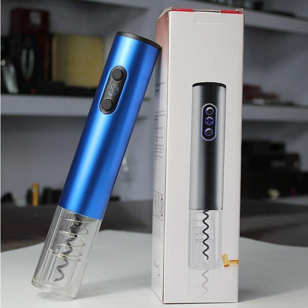 Planet Gates Dry Battery Electric Wine Opener Automatic Bottle Opener Corkscrew Professional Red Wine Opener Foil Cutter Set for Kitchen Tool