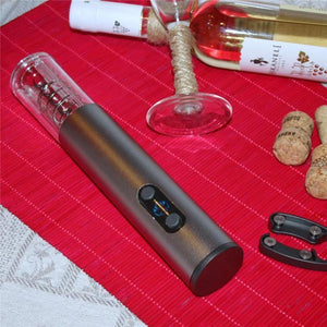 Planet Gates Dry Battery Electric Wine Opener Automatic Bottle Opener Corkscrew Professional Red Wine Opener Foil Cutter Set for Kitchen Tool