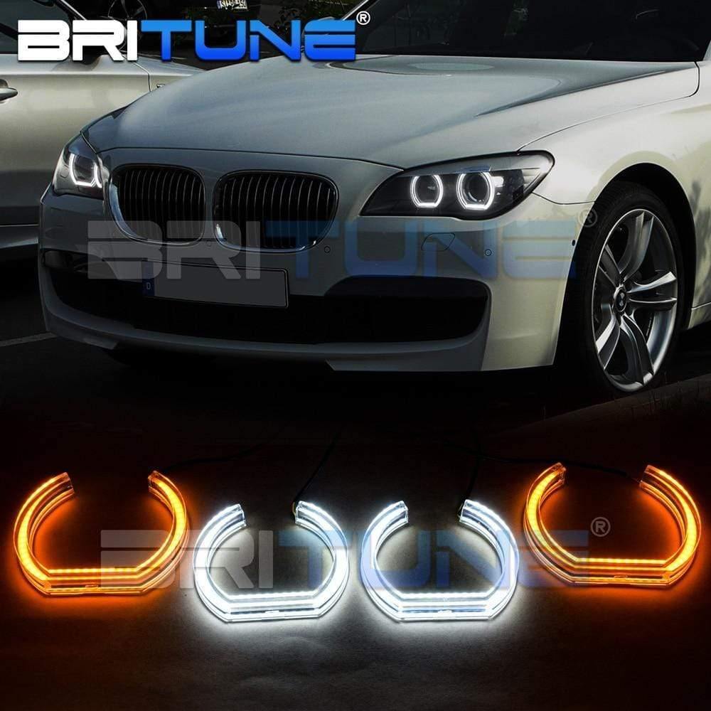 DTM Angel Eyes For BMW F01 F02 F03 F04 730d 740d 740i 750i 760i Xenon Headlight Turn Signal Lights Halos Kit Accessories Tuning