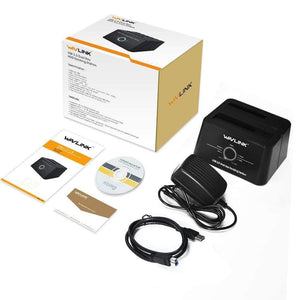 Planet Gates Dual Bay SATA to USB3.0 External Hard Drive Docking Station for 2.5/3.5inch HDD/SSD Offline Clone/Backup/UASP Functions