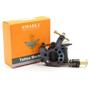 Planet Gates Dual Digital Tattoo Machine Power Supply with 2 pcs Coils Liner and Shader Tattoo Machine Gun Foot Switch and Clip Cord Kit