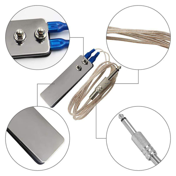 Planet Gates Dual Digital Tattoo Machine Power Supply with 2 pcs Coils Liner and Shader Tattoo Machine Gun Foot Switch and Clip Cord Kit