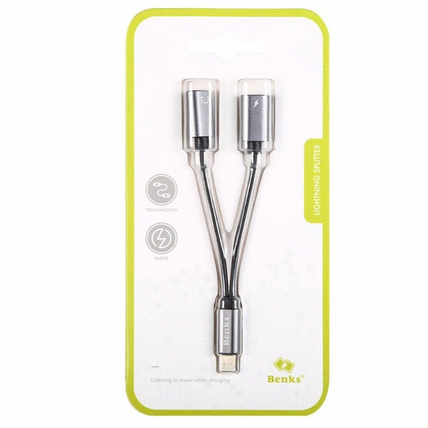 Planet Gates Dual For Lightning Charger Adapter Audio Charger Earphone Jack Cable For Apple iPhone X 10 8 7 6s Plus Support iOS 11 10