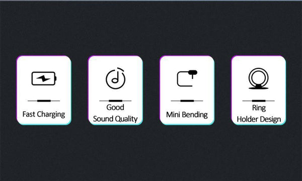 Planet Gates Dual for lightning ring bracket adapter USAMS 3.5mm audio and charger phone holder 2A fast charging OTG adapter for iPhone iOS