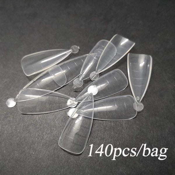 Planet Gates Dual Nail Forms French False Tips Builder Poly UV Nail Gel System Acrylic Nail Art Decorations Long Full Cover Easy Tools