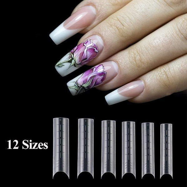 Planet Gates Dual Nail Forms French False Tips Builder Poly UV Nail Gel System Acrylic Nail Art Decorations Long Full Cover Easy Tools
