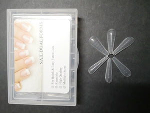 Planet Gates Dual Nail Forms French False Tips Builder Poly UV Nail Gel System Acrylic Nail Art Decorations Long Full Cover Easy Tools