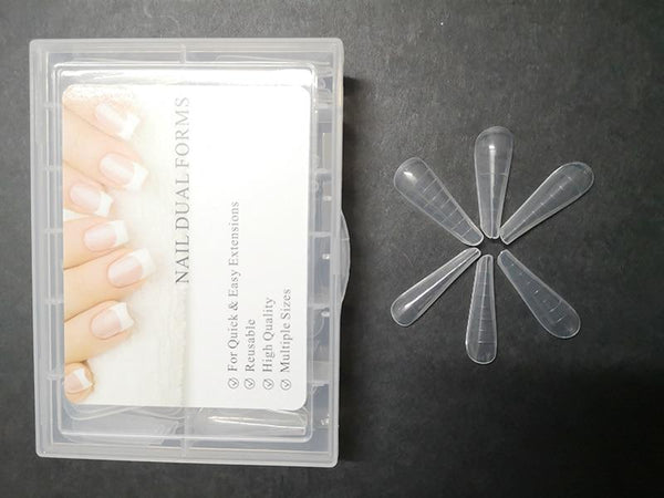 Planet Gates Dual Nail Forms French False Tips Builder Poly UV Nail Gel System Acrylic Nail Art Decorations Long Full Cover Easy Tools