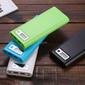 Planet Gates Dual USB 8x 18650 Battery DIY Holder LCD Display Power Bank Case Box For iphone Z07 Drop ship
