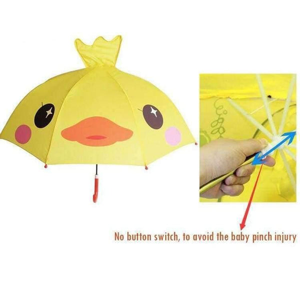 Planet Gates duck Cartoon Children Umbrella animation creative  long-handled 3D ear modeling kids umbrella For boys girls