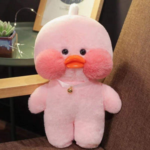 Planet Gates Duck Plush Clothes Plushie Soft Figures Plush Yellow Pink White 30CM Cute LaLafanfan Duck Ins Animal Doll Toys Gifts For Girls