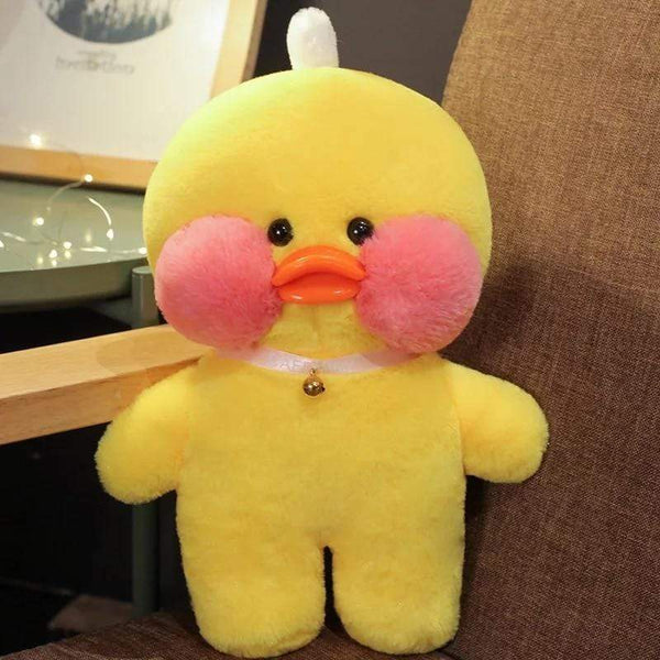 Planet Gates Duck Plush Clothes Plushie Soft Figures Plush Yellow Pink White 30CM Cute LaLafanfan Duck Ins Animal Doll Toys Gifts For Girls