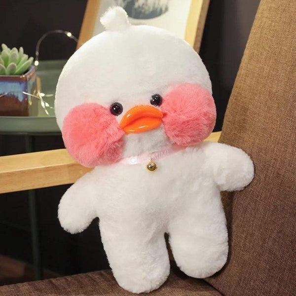 Planet Gates Duck Plush Clothes Plushie Soft Figures Plush Yellow Pink White 30CM Cute LaLafanfan Duck Ins Animal Doll Toys Gifts For Girls