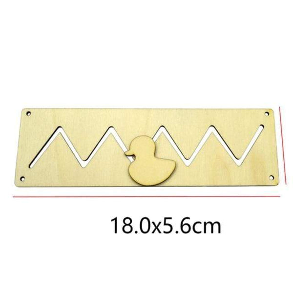 Planet Gates Duck Track-DD103 Children Busy Board Accessories Wood DIY Toy Montessori Material Early Education Activity Toddler Toys For Basic Skills Learning