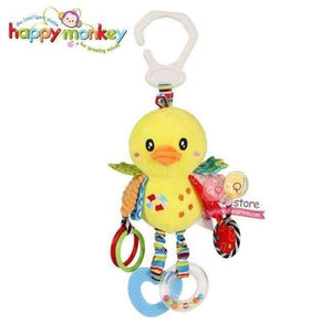Planet Gates Duckling Baby Plush Stuffed Animal Baby Bed Mobile Toy Bunny Rattle Infant Bed Hanging Toys for Children Kids Christmas Gift