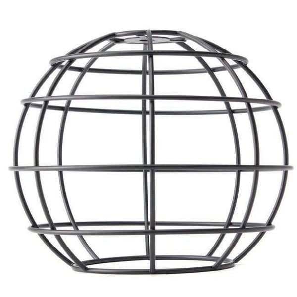 Planet Gates Dumb black E Smuxi Retro Vintage Industrial Lamp Covers Pendant Trouble Light Bulb Guard Wire Cage Ceiling Hanging Bars Cafe Lamp Shade