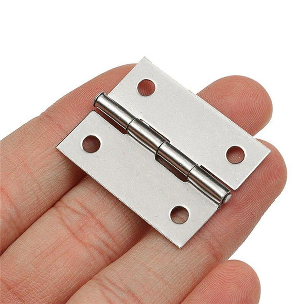 Durable 10pcs/Set Stainless Steel Butt Hinges for Cabinet Drawer Door 1.5 Inch Length Widely Used for Door Furniture