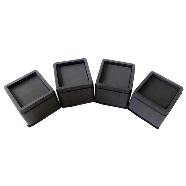 Durable ABS Plastic And Non-slip Foam Home Foot Accessories - Bed And Furniture Riser #CO (Black)