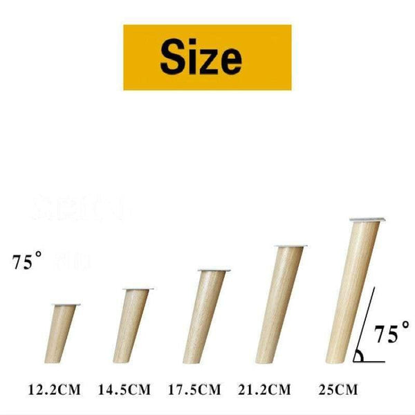 Durable Solid Wood Furniture Feet Oak Wooden Sofa leg Multipurpose Cabinet Table Stool Support Feet Furniture Parts Accessories