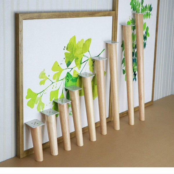 Durable Solid Wood Furniture Feet Oak Wooden Sofa leg Multipurpose Cabinet Table Stool Support Feet Furniture Parts Accessories