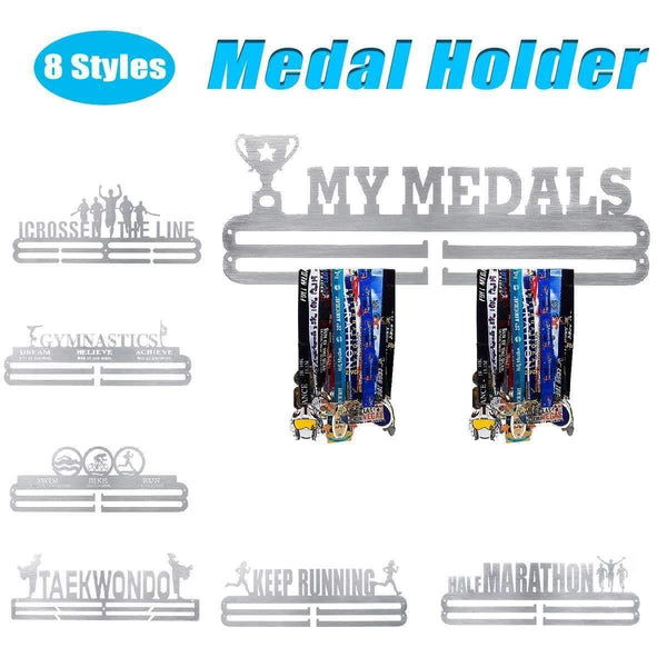 Planet Gates Durable Stainless Steel Medal Hanger Medal Holder Display Rack Running Swim Gymnastics Marathons Sport Medal Gift Decoration