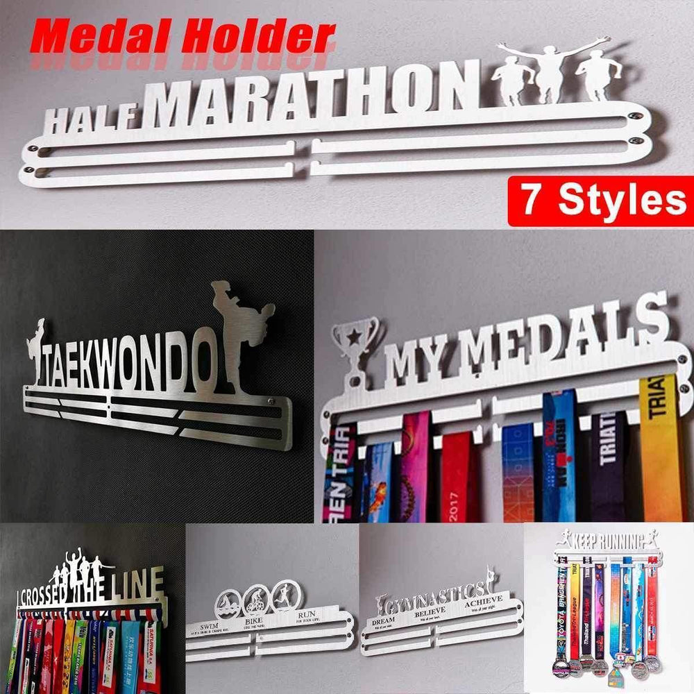 Planet Gates Durable Stainless Steel Medal Hanger Medal Holder Display Rack Running Swim Gymnastics Marathons Sport Medal Gift Decoration