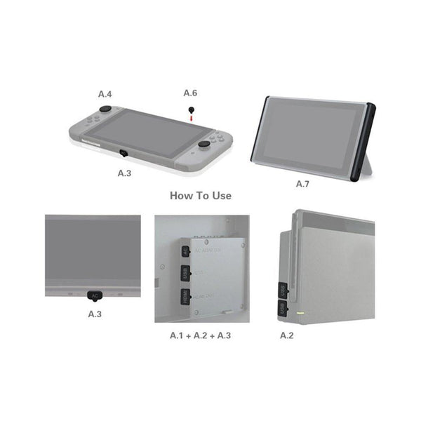 Planet Gates Dustproof Kit + Hardness Tempered Glass Screen Protective Film For NS Console