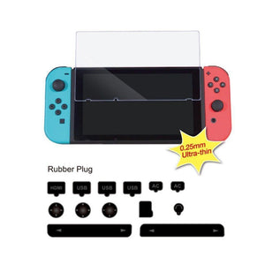 Planet Gates Dustproof Kit + Hardness Tempered Glass Screen Protective Film For NS Console