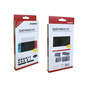 Planet Gates Dustproof Kit + Hardness Tempered Glass Screen Protective Film For NS Console