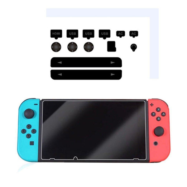 Planet Gates Dustproof Kit + Hardness Tempered Glass Screen Protective Film For NS Console