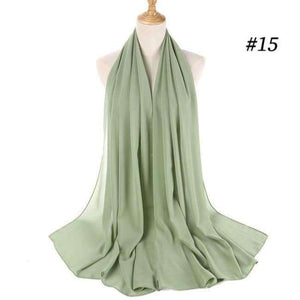 Planet Gates dusty green Plain bubble chiffon scarf hijab wrap printe solid color shawls headband muslim hijabs scarves/scarf 47 colors
