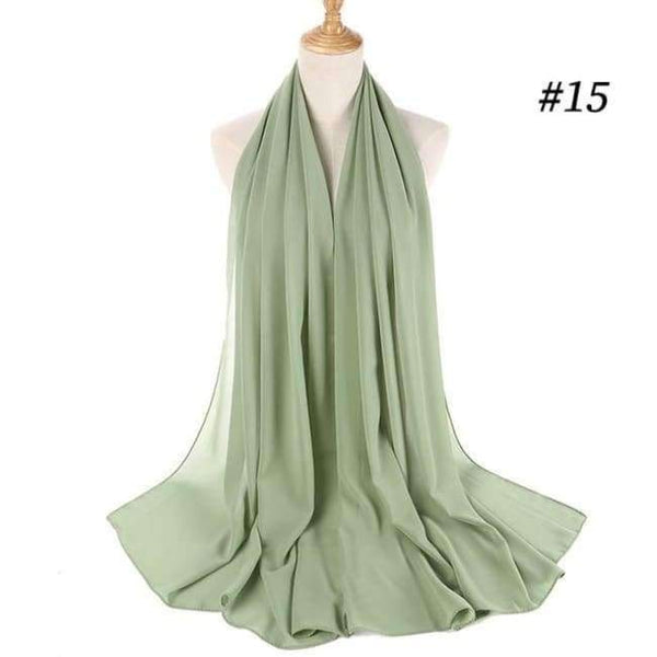 Planet Gates dusty green Plain bubble chiffon scarf hijab wrap printe solid color shawls headband muslim hijabs scarves/scarf 47 colors
