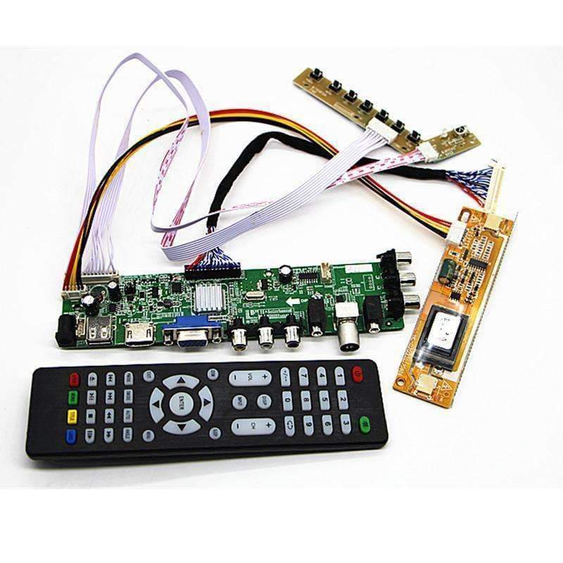Planet Gates DVB-T2/DVB-T/DVB-C LCD digital TV Driver Controller Board Kit 18.5" M185B1-L02 LM185WH1 1366*768 LCD controller board DIY kit