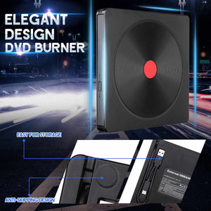Planet Gates DVD Drive USB 3.0/Type-C Optical Drive portable DVD RW CD burner Suppot SD cards Reader for Macs Laptop Windows PC