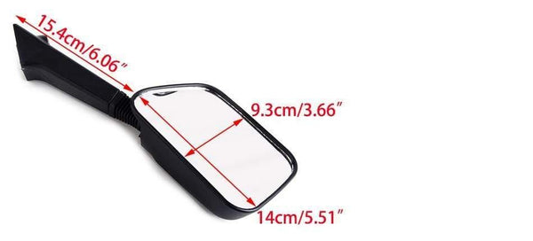 Planet Gates DWCX 1 Pair Plastic Rear View Mirror Fit for Honda Elite CF80 Aero CH80 NH80 CH125 CH150 CH150D DELUXE