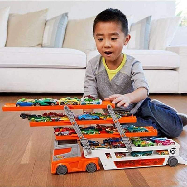 Planet Gates DWN56 Heavy Transport Vehicles 6 Layer Diecast Toys  Car Scalable Storage Transporter Truck For Boys Children Educational