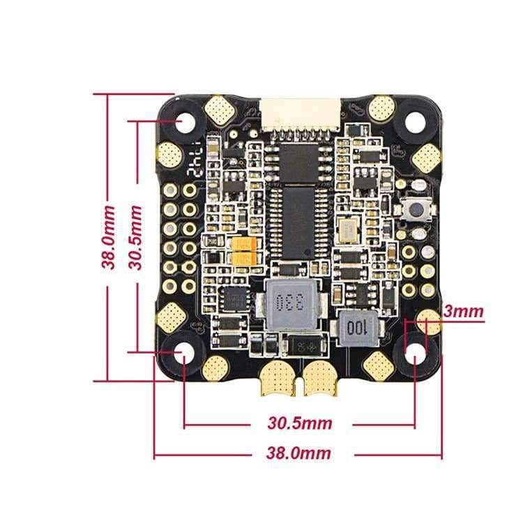 Planet Gates DYS flight control F4 PRO V2 Betaflight with 5V/3A 9V/1.2A BEC intergrated protection circuit on-board OSD flat cable connection