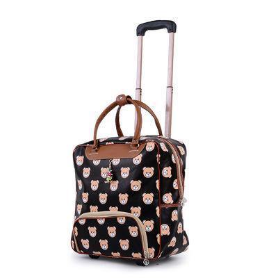 Planet Gates Women Trolley Luggage Rolling Suitcase Brand Casual Stripes Rolling Case Travel Bag on Wheels Luggage Suitcase