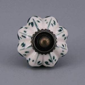 1x Hot selling Pumpkins Knobs Ceramic Kitchen Cupboard Cabinet Wardrobe Baby Children Room Pull Drawer 33mm Porcelain Handle