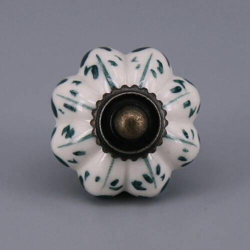 1x Hot selling Pumpkins Knobs Ceramic Kitchen Cupboard Cabinet Wardrobe Baby Children Room Pull Drawer 33mm Porcelain Handle