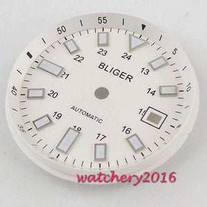Planet Gates E 33mm Bliger Dial Date window Luminous marks fit 2824 2836 Miyota 8215 8205 821A movement men's Watch