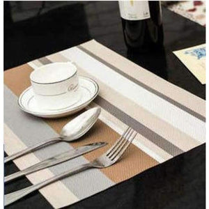 Planet Gates E 4pcs/lot 5 Color Dining Table Mat Pvc Placemat Waterproof Heat Insulation Silicone Pad Kitchen Accessories   Placemats For Table