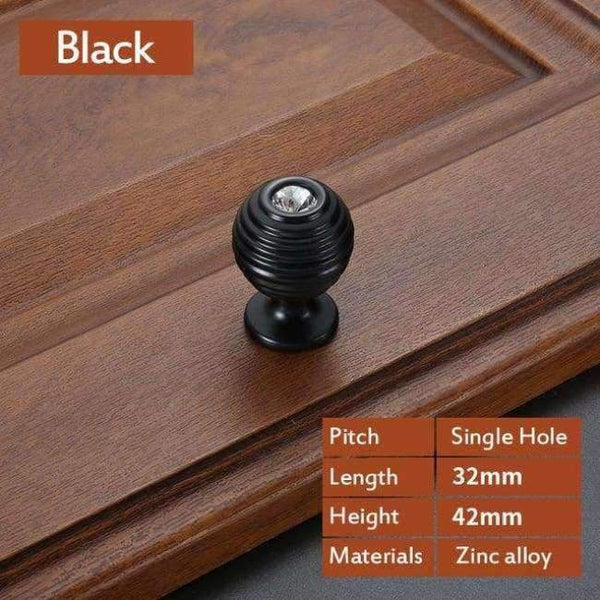 Planet Gates E 5pcs Gold European Style Door Handles Gate Black Drawer Pulls Kitchen Cabinet Handles and Knobs Furniture Handles Hardware