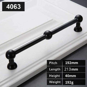 Planet Gates E 5pcs Modern Black Door Handles Elegant Drawer Pulls Door Knob Kitchen Cabinet Handles and Knobs Furniture Handle Hardware