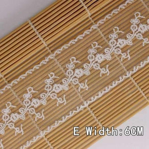 Planet Gates E 7 yards/lot White Lace Zakka DIY Ribbon Lace Cotton Ribbons for Wedding Party Clothing Decorations Arts Crafts Sewing Home Supply