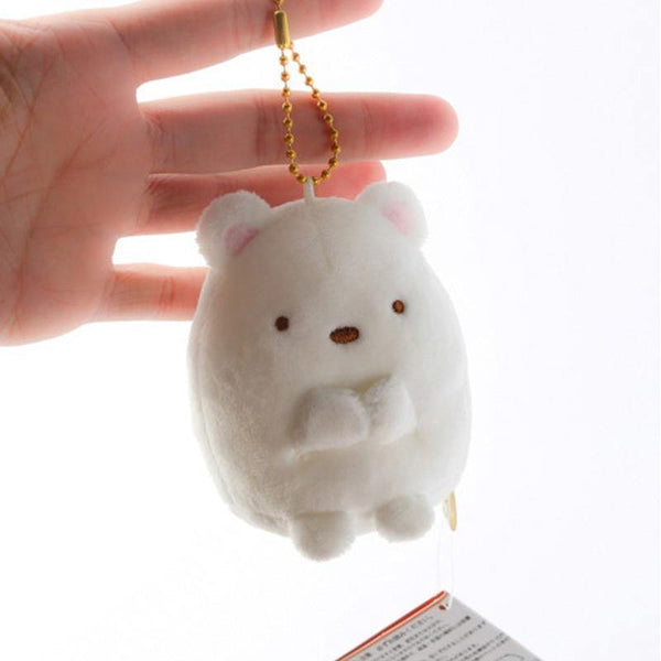 7Cm Sumikko Gurashi Plush Pendant Keychain Plush Toys For Childen Kids Stuffed Doll Toys Girls Birthday Gift Bag Hang Pendant