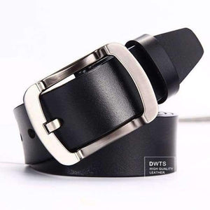 Planet Gates E BLACK / 95cm [DWTS]Men's belt leather belt men male genuine leather strap luxury pin buckle casual men's belt Cummerbunds ceinture homme