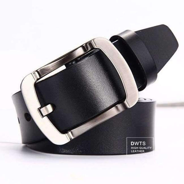 Planet Gates E BLACK / 95cm [DWTS]Men's belt leather belt men male genuine leather strap luxury pin buckle casual men's belt Cummerbunds ceinture homme
